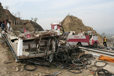 gansu,,traffic accident,,truck,,bus,,