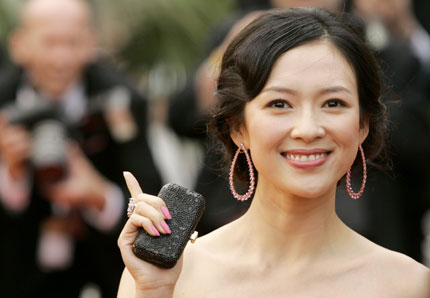 Chinese actress and jury member Zhang Ziyi arrives for the screening for Mexican director Alejandro Gonzalez Inarritu's in competition film 'Babel' at the 59th Cannes Film Festival May 23, 2006.