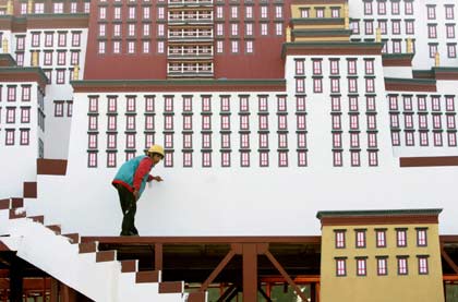 tiananmen, beijing, potala, potala palace, national day
