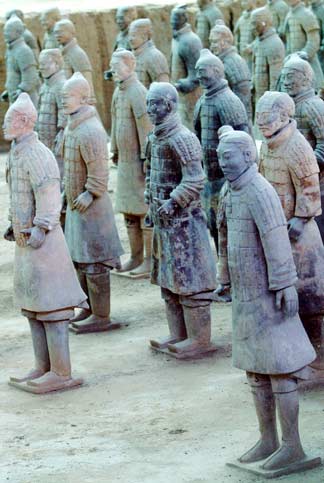 terracotta, terracotta warrior, tourist, xi'an