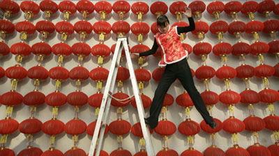 lunar new year,spring festival,red lanters