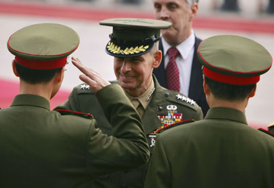 ,united state,military,peter pace,cao gangchuan,