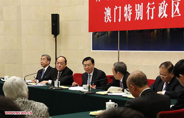 Central authority to follow Constitution, Basic Law of HK, Macao: Top legislator