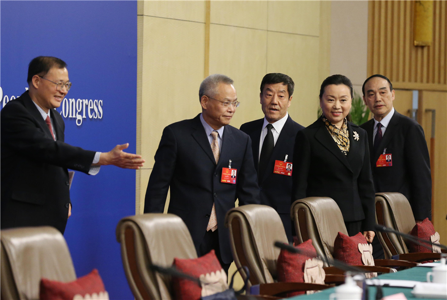 Press conference about legislation progress held in Beijing