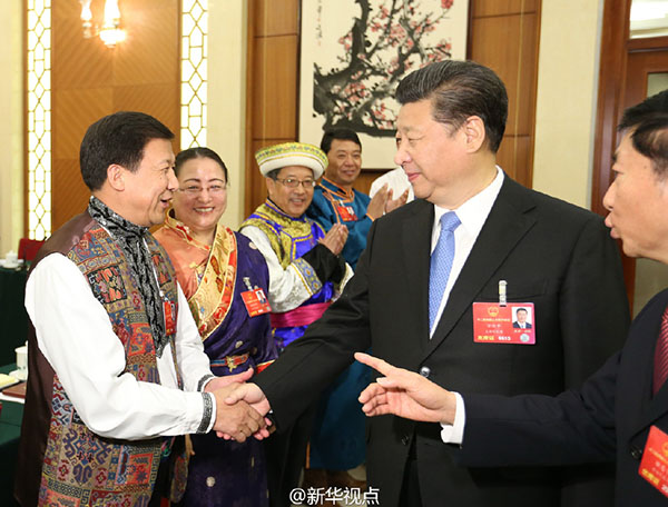 Xi's time with national lawmakers during the 'two sessions'