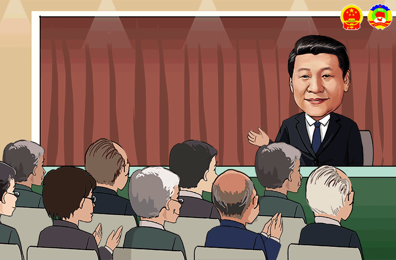 Cartoon commentary on Xi's two sessions talks①: Let intellectuals display talent and zeal