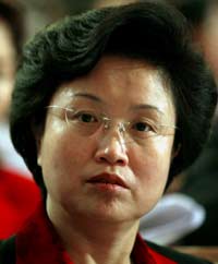 China's only female governor not feeling out