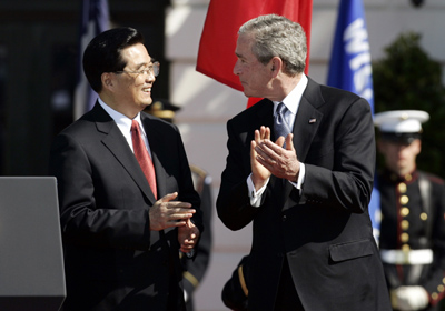 President Hu at White House