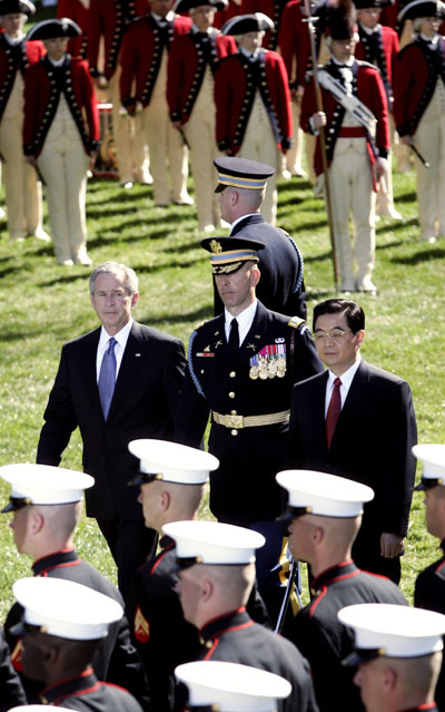 President Hu at White House