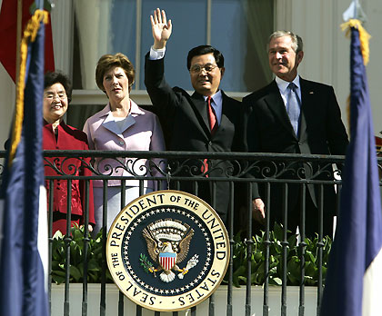 President Hu at White House
