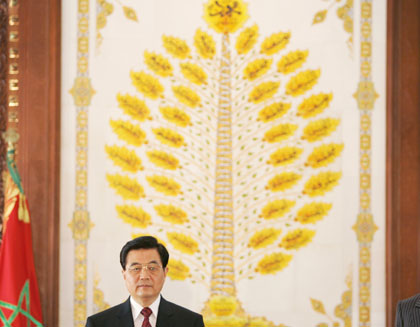 President Hu in Morocco