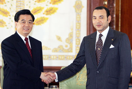 President Hu in Morocco
