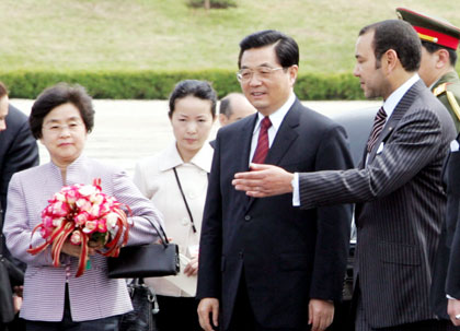 President Hu in Morocco