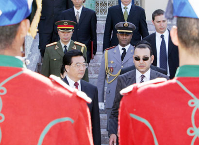 Hu kicks off 3-day Morocco visit