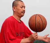 Stunt of ball rotation in Nanjing