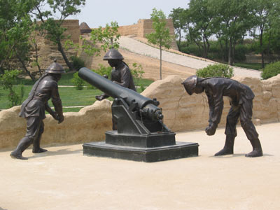 Qing Dynasty cannon battle site is well-preserved