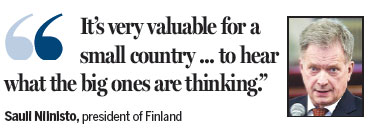 Finland trip warmed business, sports links