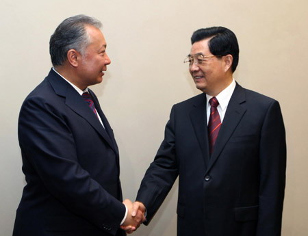 Chinese president meets Kyrgyz leader