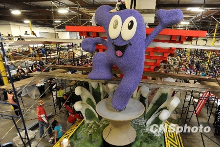 Star-studded Expo float in Rose Parade