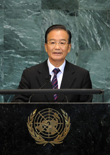 Premier Wen expounds 'real China' at UN debate