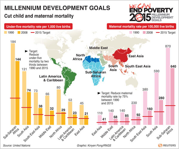 How far from the Millennium Goals