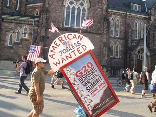 Protest staged in Toronto on G20 summit eve