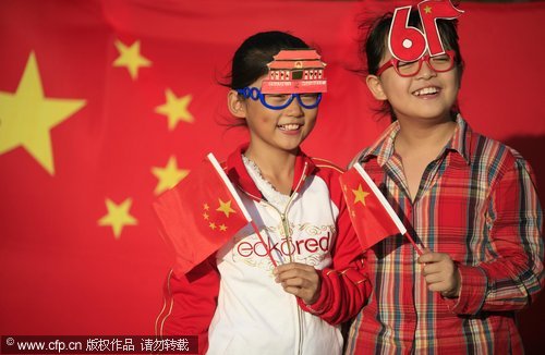 'I love you,China' as National Day dawns