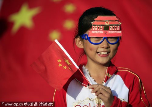 'I love you,China' as National Day dawns