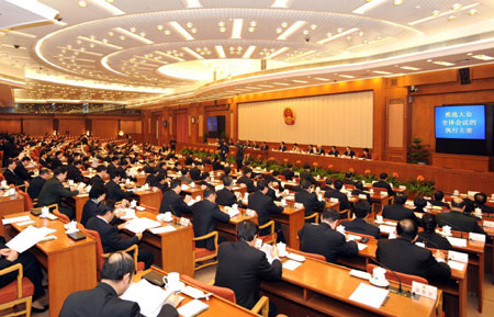 Presidium, agenda set for China's parliamentary session