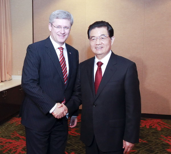 Chinese president meets Canadian PM