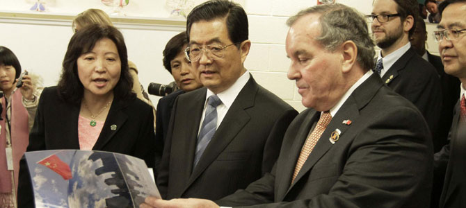 President Hu's trip in Chicago
