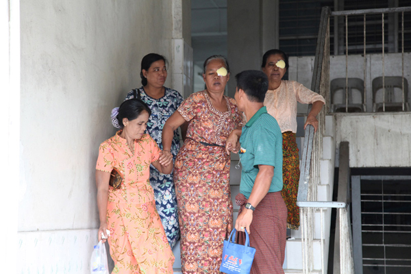 Myanmar patients receive free cataract operations