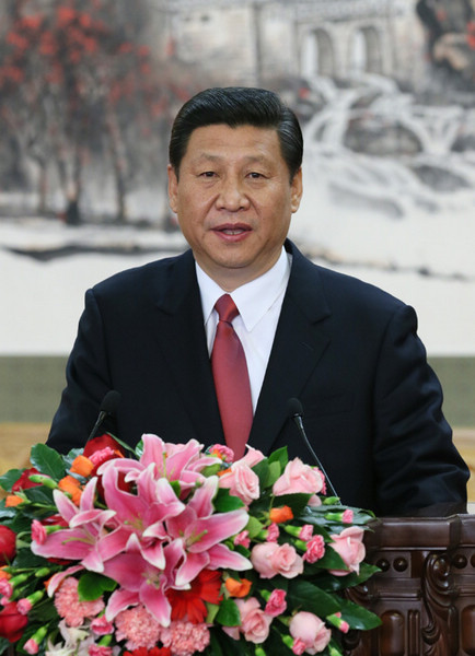 Xi Jinping, general secretary of the Central Committee of the Communist Party of China (CPC), speaks at the press conference at the Great Hall of the People in Beijing, capital of China, Nov 15, 2012. Xi leads top leadership to meet press