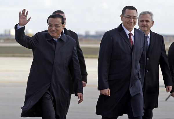 Li kicks off visit to Romania