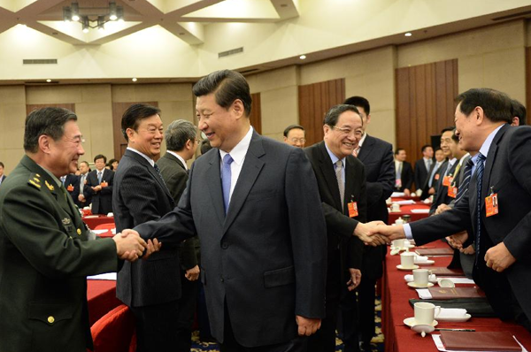 Top leaders attend CPPCC's panel discussion