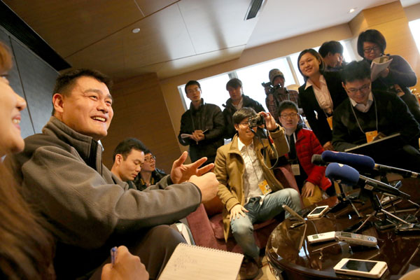 Yao stands for improving China's sports programs