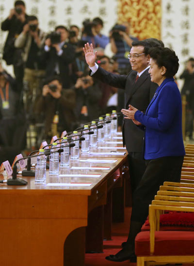 Premier Li Keqiang meets the press today