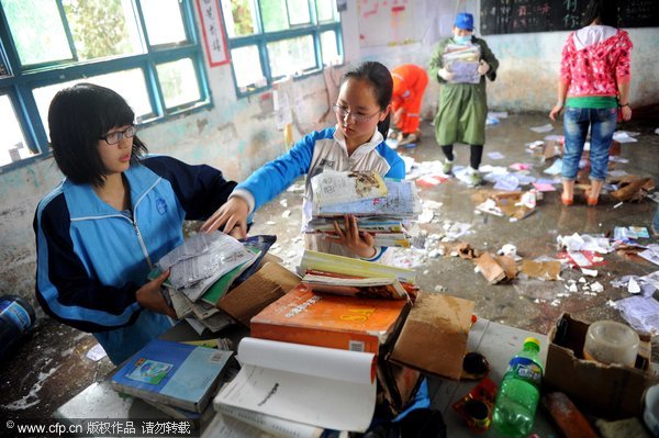 Students resume studies after quake