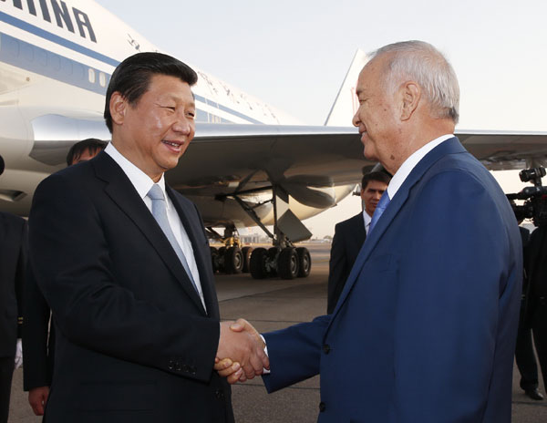 Chinese president arrives in Uzbekistan for visit