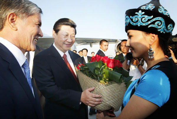 Xi in Kyrgyzstan for state visit, SCO summit