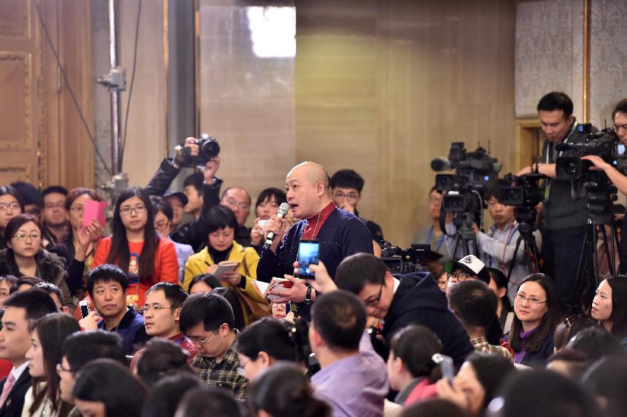 Press conference on 3rd session of 12th CPPCC National Committee held in Beijing