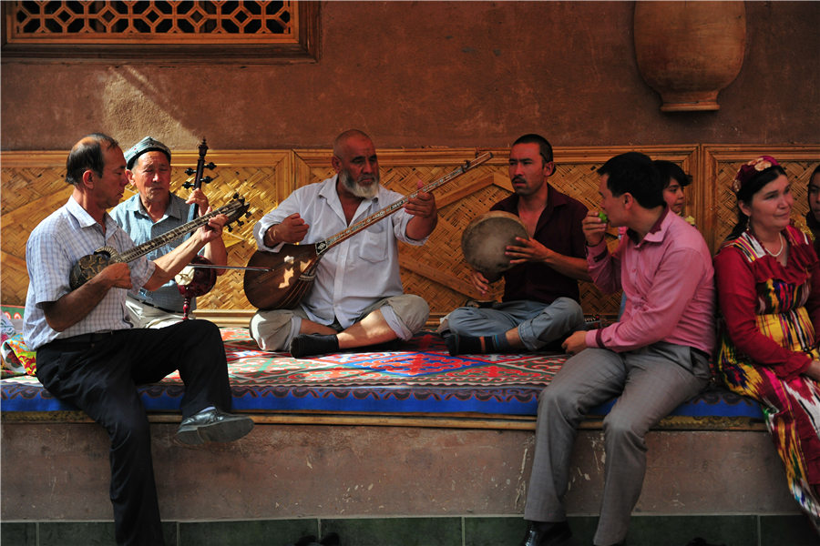 Kashgar old city in Xinjiang is well preserved