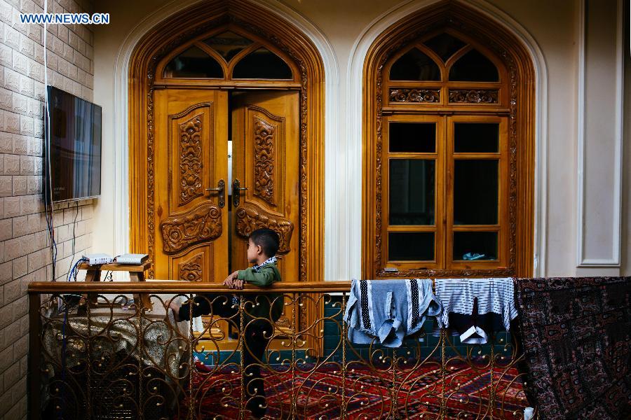 Daily life in old town of Kashgar in Xinjiang