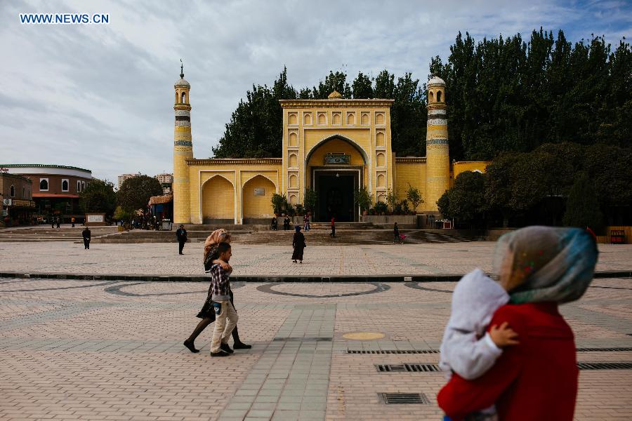 Daily life in old town of Kashgar in Xinjiang