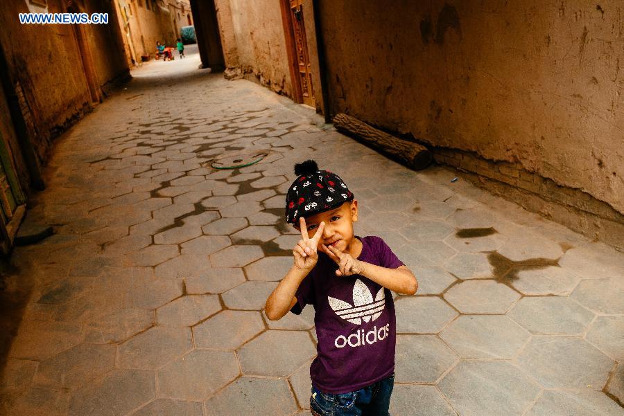 Daily life in old town of Kashgar in Xinjiang