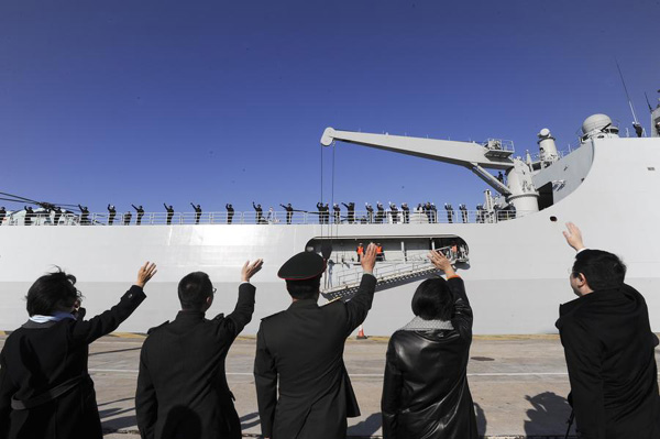 Chinese naval escort fleet wraps up visit to Greece