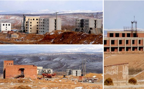 Poor county's fancy new town left unfinished