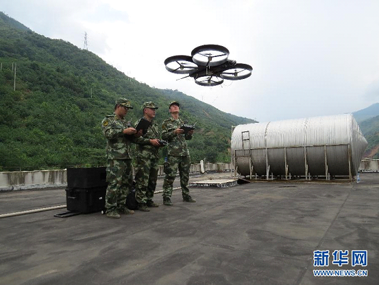 Drones deployed in quake relief