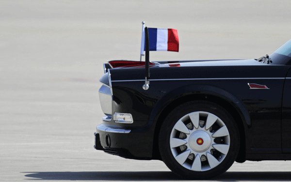 French president starts China visit