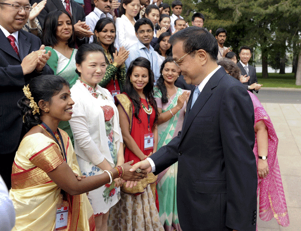 Li encourages youth participation in China-India co-op